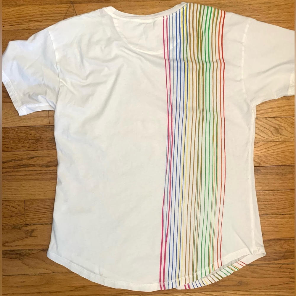 NWOT Rainbow Stripe Tee - Picture 9 of 13